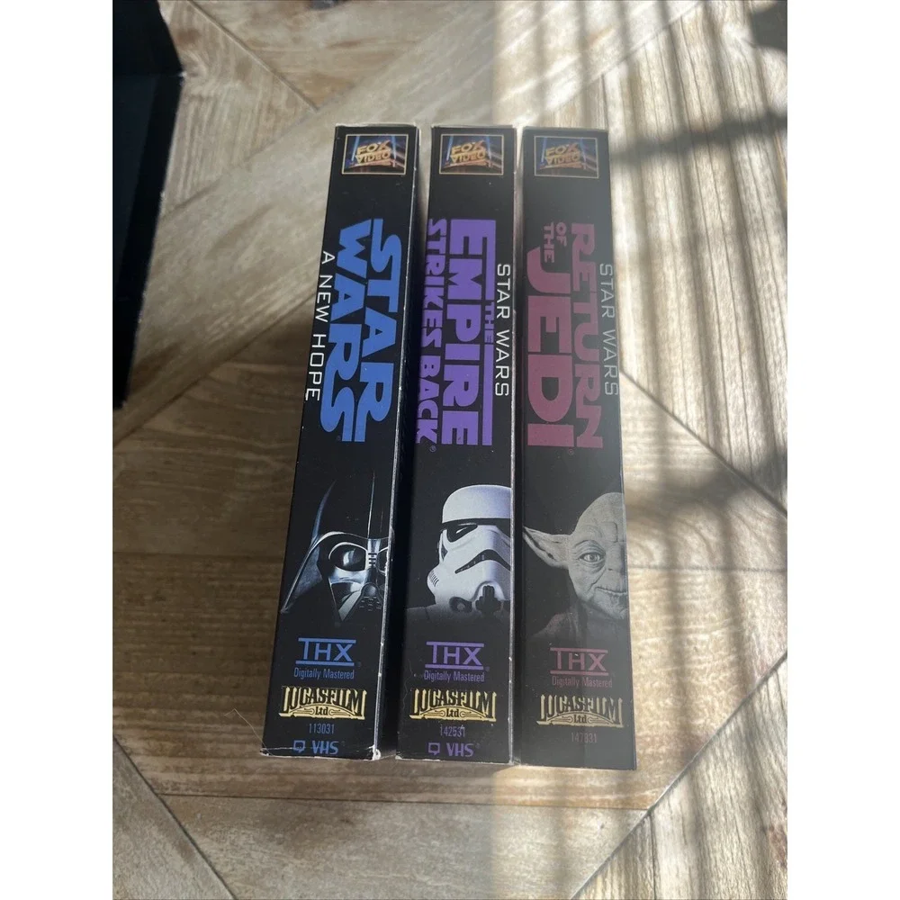 Star Wars Trilogy Movies VHS 3-Tape Set (VHS,1995) GUC